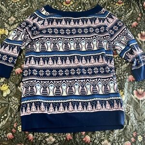 Unique vintage 3/4 quarter sleeve sweater